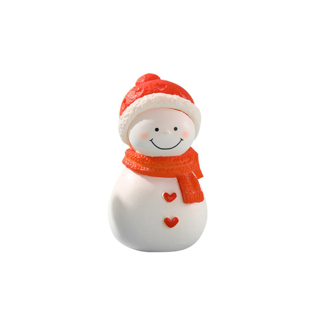 Christmas Miniature Ornaments Resin Mini Christmas Ornaments Snowman  Christmas Figurines Decoration For Crafts Snow Globes